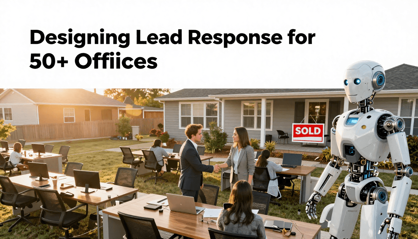 Designing AI Lead Response Operations for 50+ Office Real Estate Brokerages — enterprise lead management, real estate ops strategy, multi-office brokerage operations