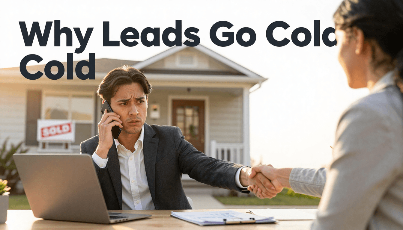 Why 80% of Real Estate Leads Go Cold in 2026 (And How AI Fixes It) — cold leads real estate, why leads go cold, real estate lead conversion